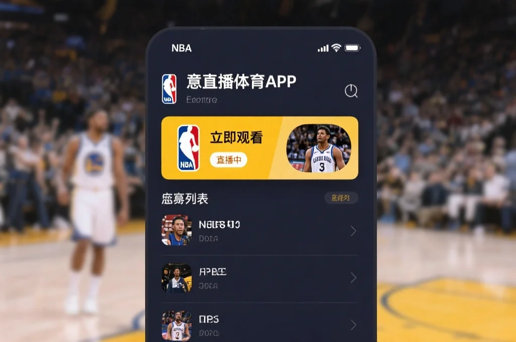 意甲直播体育APP内NBA赛事列表页面